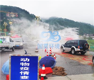 重庆防疫车辆消毒通道 人员消毒通道 国雾环境专业定制