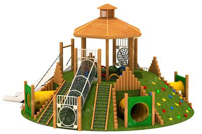 幼儿园配套设施 不锈钢组合滑梯 儿童木质拓展攀爬厂家定制