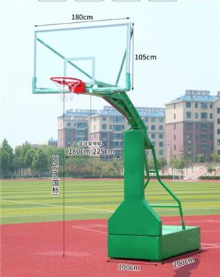 仿液压可升降式篮球架厂家星翼体育户外健身器材