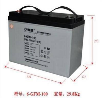 复华蓄电池MF1100太阳能免维护12V100AH密封式铅酸消防应急