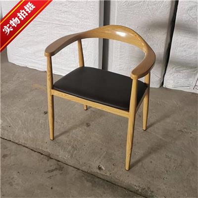 仿木扶手餐椅 经典美式仿木扶手餐馆椅子