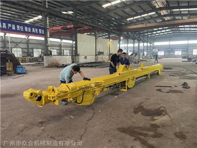 广东清远 韶关拉山机改装厂定制25米28米抓山机伸缩臂挖机