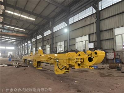 广东江门 台山拉山机改装厂 定制25米28米抓山机伸缩臂拉木机