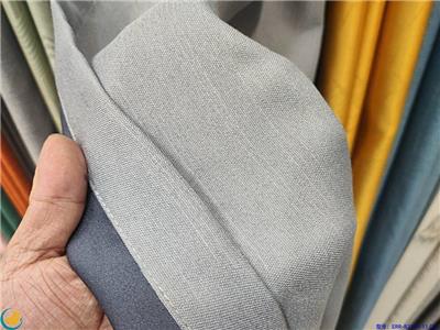 易创帘纺织 16色彩贝棉R2115 细竹节棉质垂感 黑丝遮光 可阻燃涤纶柯桥工程窗帘布艺