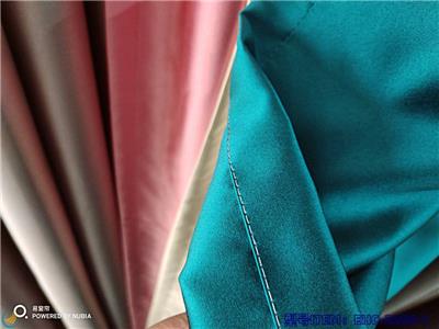 易创帘纺织 贵妃缎2055 30色/750g 表面带光，高遮光双面一样 涤纶柯桥工程家装窗帘布艺