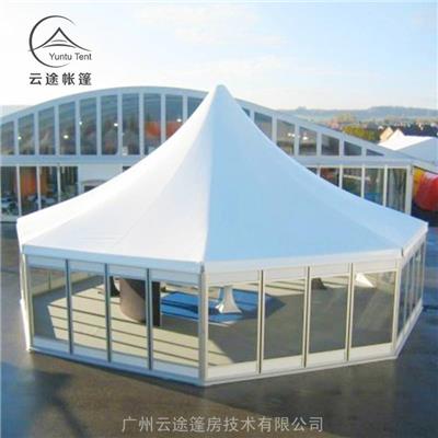 东莞直径6米至35米多边形铝合金帐篷房 云途大型商业活动篷房租赁安装