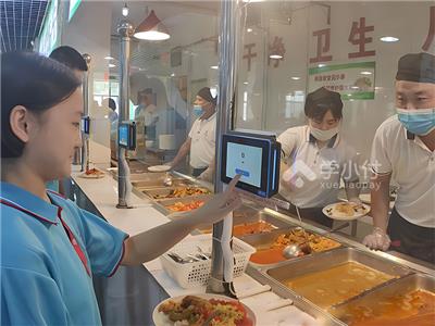 珠海食堂刷脸消费机设备 食堂打卡机 软件平台无缝对接