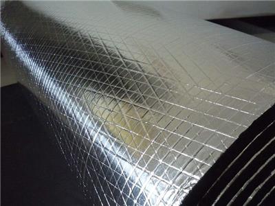 阻燃网格铝箔夹筋铝箔方格铝箔橡塑保温棉价格低质量好生产厂家