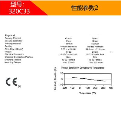 美国PCB-320C33-振动加速度-传感器