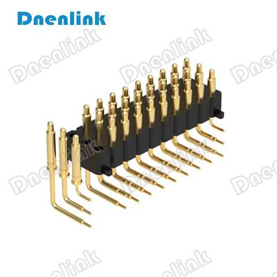Dnenlink pogopin 弹簧针 3.00MM H2.5 三排180度DIP 平面接触
