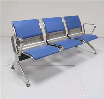 太原三人位不锈钢机场连排椅银行等候椅候诊区输液椅子公共座椅休息椅
