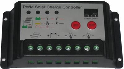 太阳能充电控制器 易达光电12V 24V自动识别10A PWM脉冲充电