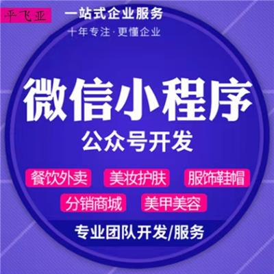 重庆小程序开发 小程序分销商城系统 平飞亚科技