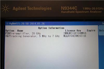 云浮N9344C室外型20G频谱仪操作手册