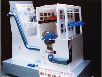 泵站机组模型 抽水泵站仿真展示模型