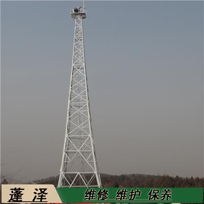蓬泽生产 70米气象雷达塔 60米无线电监测塔 稳定性高 抗风性强