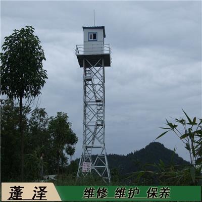 蓬泽安装 草原拉线式了望塔 50米 60米 防腐材质 使用寿命长