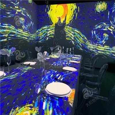 3d全息餐厅投影 5d沉浸式宴会厅 酒吧ktv投影 全景数字投影设备