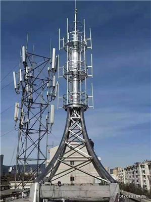 晟泓钢结构信号塔单管塔应急通讯车升降塔仿生树美化塔5G通讯塔