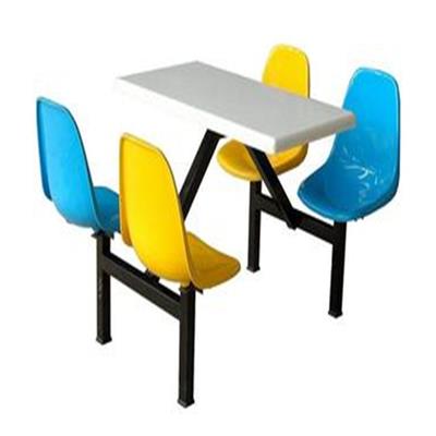 平顶山餐桌椅子 分体不锈钢餐桌椅 支持定制