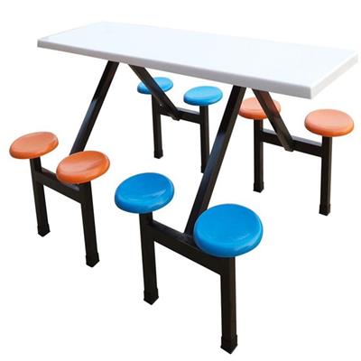 河南餐桌椅厂家 分体不锈钢餐桌椅 支持定制