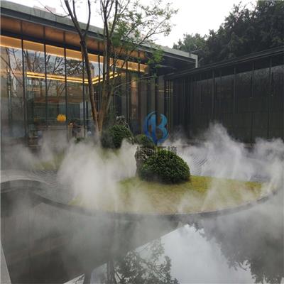 园林喷雾加湿设计 水雾造景