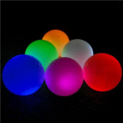 全新高尔夫夜光球 led练习闪光球 草坪洞洞小白球6种颜色可选