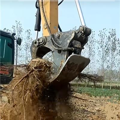 三一75挖机用挖树根机 直拔式树墩挖掘器