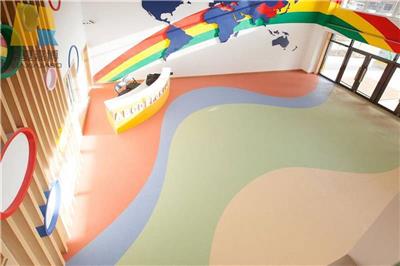 幼儿园PVC 课室地面安装 室内PVC运动地胶
