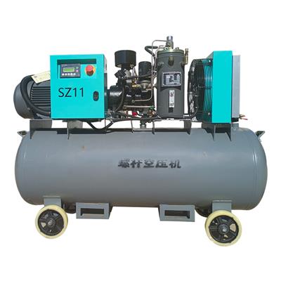 广东省从化市三致单罐移动空压机SZDY11装修喷真石漆用