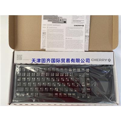 樱桃Cherry G84-5500LUMDE-2 USB接口触摸板工控键盘黑色德文布局89键