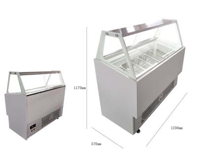 星乐斯美冰淇淋展示柜商用冷冻厚切炒酸奶冷冻展示柜雪糕冰棍棒柜