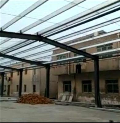 临沂钢结构雨棚 结构稳固 钢结构玻璃雨棚