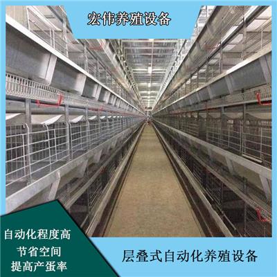 三层铺养养鸡设备 现代化养殖机械河南立体养鸡笼