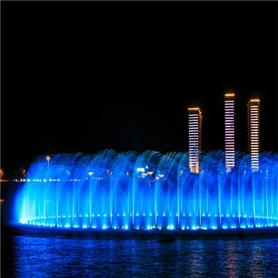 重庆售楼部喷泉安装公司 互动广场喷泉厂家安装水型设计