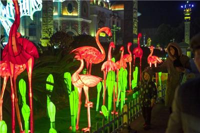 网红雨帘灯文旅艺术灯光装置互动灯景区公园夜游装饰灯户外景观灯