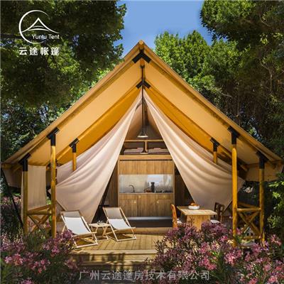 四川野奢帐篷酒店厂家规划设计定制 膜结构木屋酒店帐篷