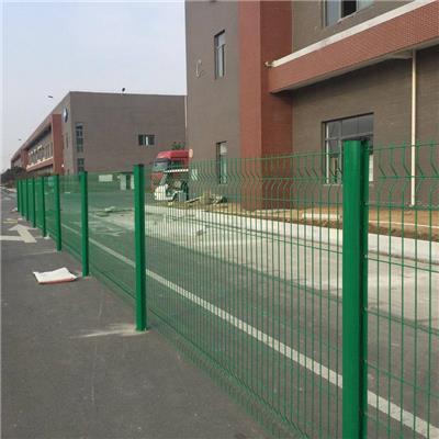 折弯桃型柱护栏网-小区绿色桃型柱护栏网-烤漆喷塑桃型柱护栏网
