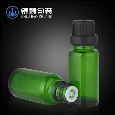 护肤品玻璃瓶绿色精油瓶化妆品小玻璃瓶子香薰瓶精华液分装瓶