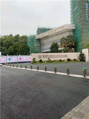 深圳宝安会展中心阻车不锈钢升降柱-全自动遥控成品车挡