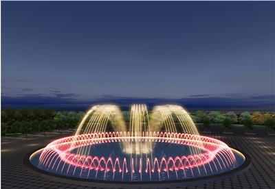 云南旅游城市大型水景喷泉安装