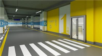 南京道路划线njmsjt-2022目赏地下车库停车场导视和功能