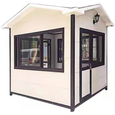 钢结构透明玻璃岗亭 绿洁品牌门卫室长期供应公园传达室保安亭