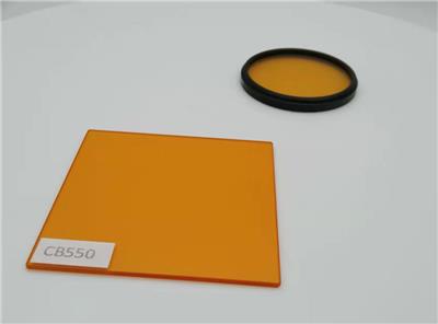 玻璃厂家定制加工有色长波通光学滤光片-黄橙红系列截止型光学玻璃