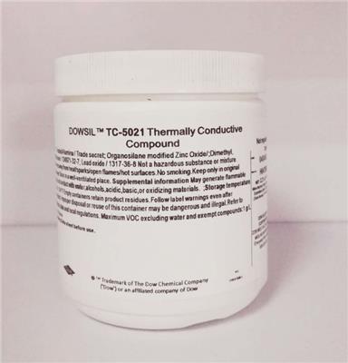 原装正品陶熙TC-5021浅灰色不固化单组份导热硅脂