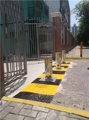 湛江成品不锈钢升降柱-安全防护拦车路障-学校警示隔离桩