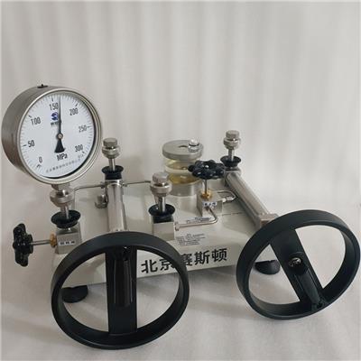 赛斯顿台式油压泵160MPa 高压压力表校验台 手动液压源