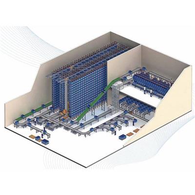 立体库自动仓储货架高位系统 智能分拣堆垛储位计算