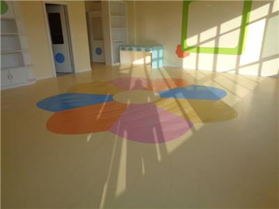 幼儿园室内地板材料 PVC地胶批发厂家