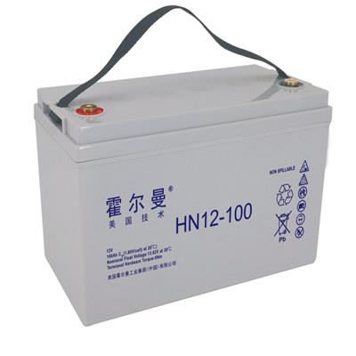 霍尔曼12V-100AH蓄电池 UPS电源备用电池